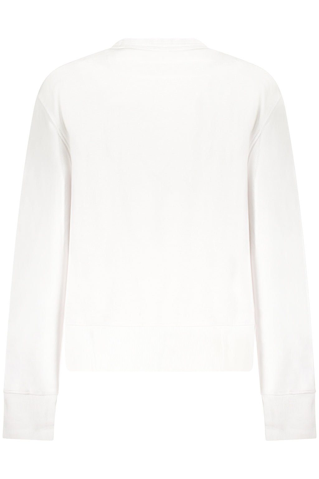 GUESS JEANS WOMEN'S WHITE ZIP-UP SWEATSHIRT