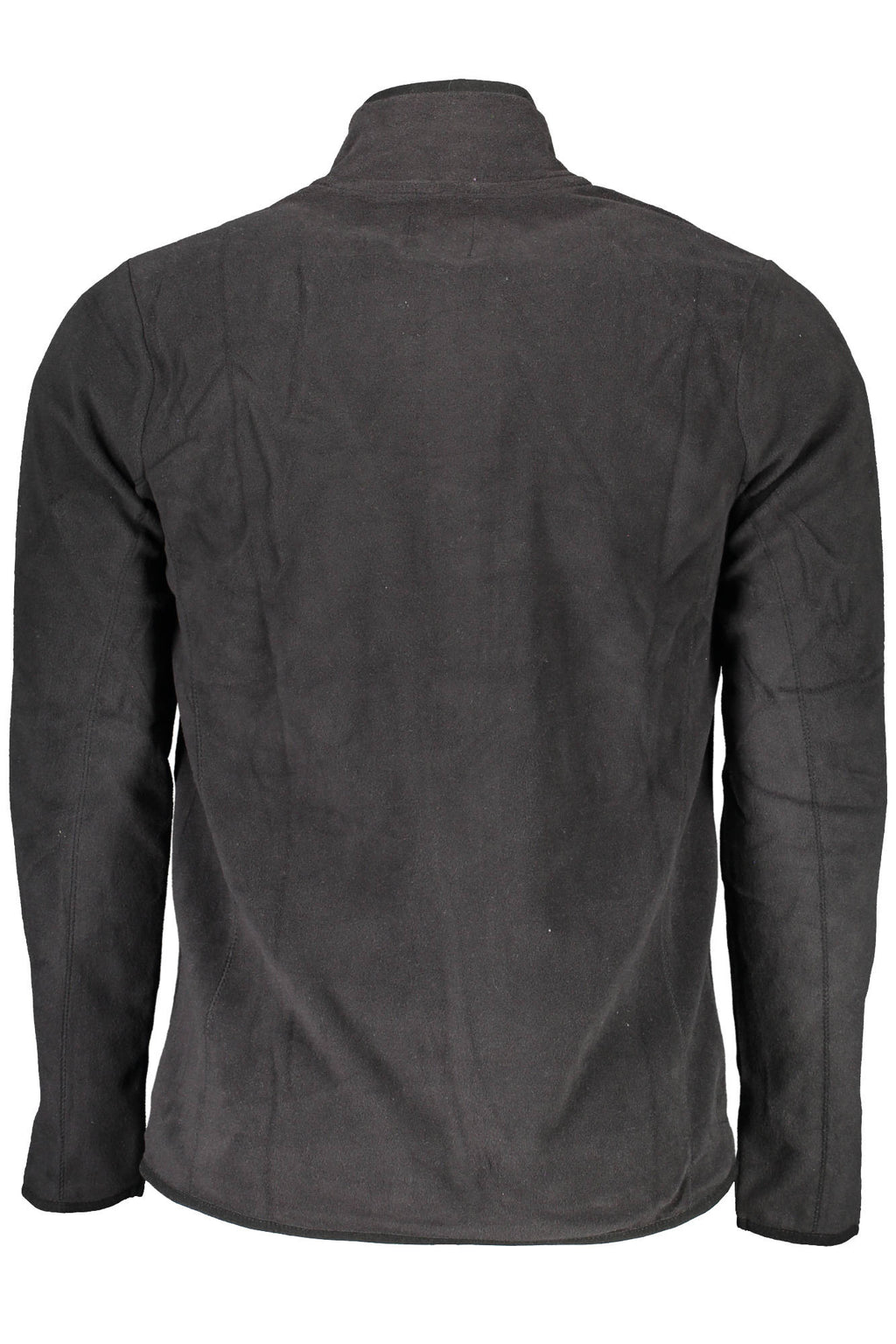GIAN MARCO VENTURI MEN'S BLACK ZIP-UP SWEATSHIRT