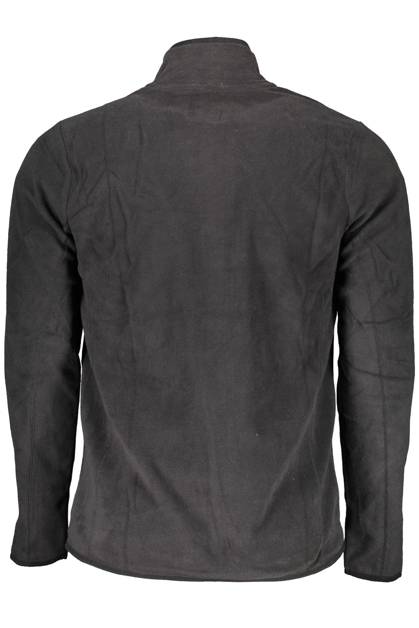 GIAN MARCO VENTURI MEN'S BLACK ZIP-UP SWEATSHIRT