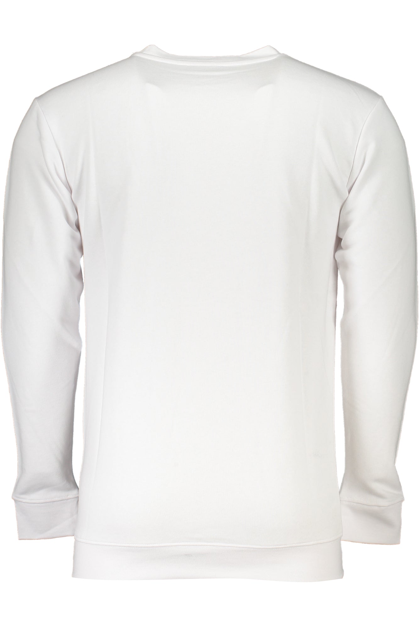 CAVALLI CLASS MEN'S WHITE ZIPLESS SWEATSHIRT