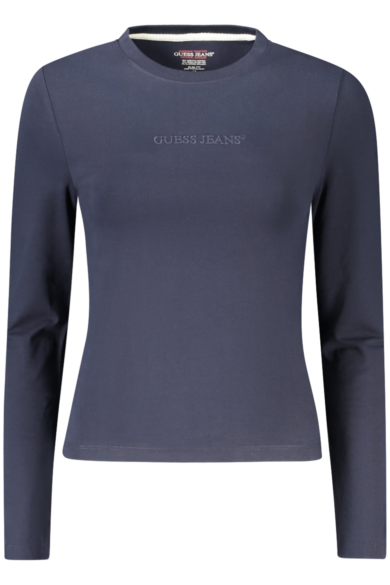 GUESS JEANS WOMEN'S SHORT SLEEVE T-SHIRT BLUE