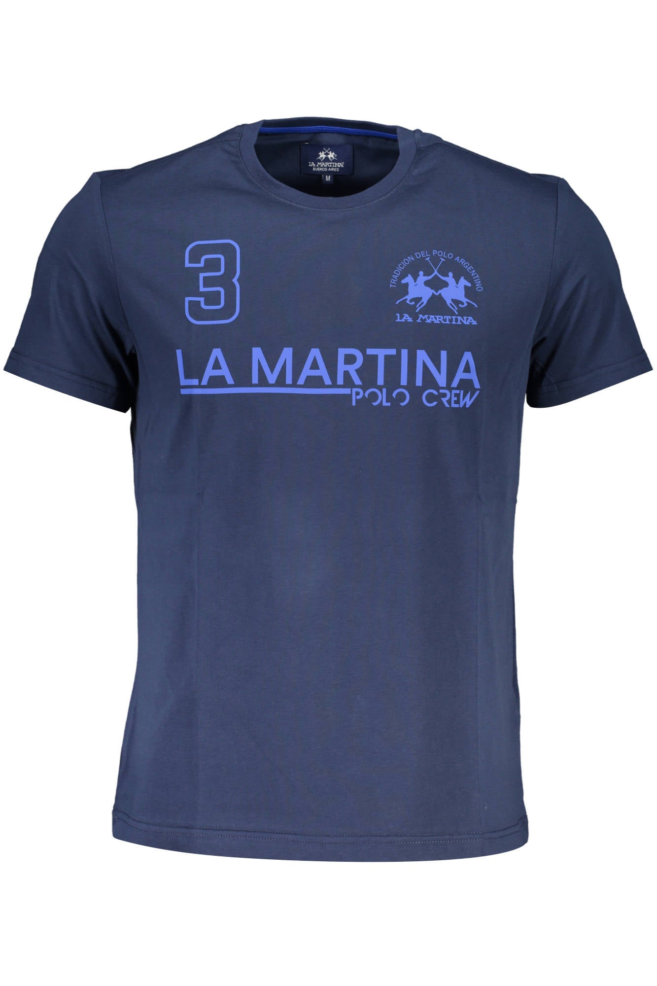 LA MARTINA LONG SLEEVE T-SHIRT MEN BLUE