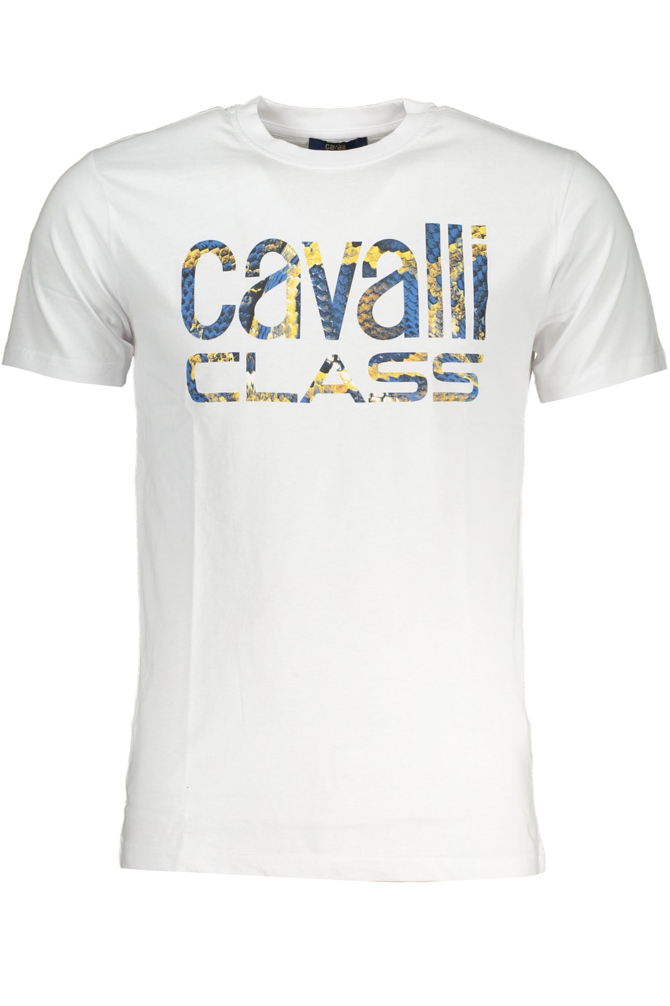 CAVALLI CLASS MEN'S SHORT SLEEVED T-SHIRT WHITE