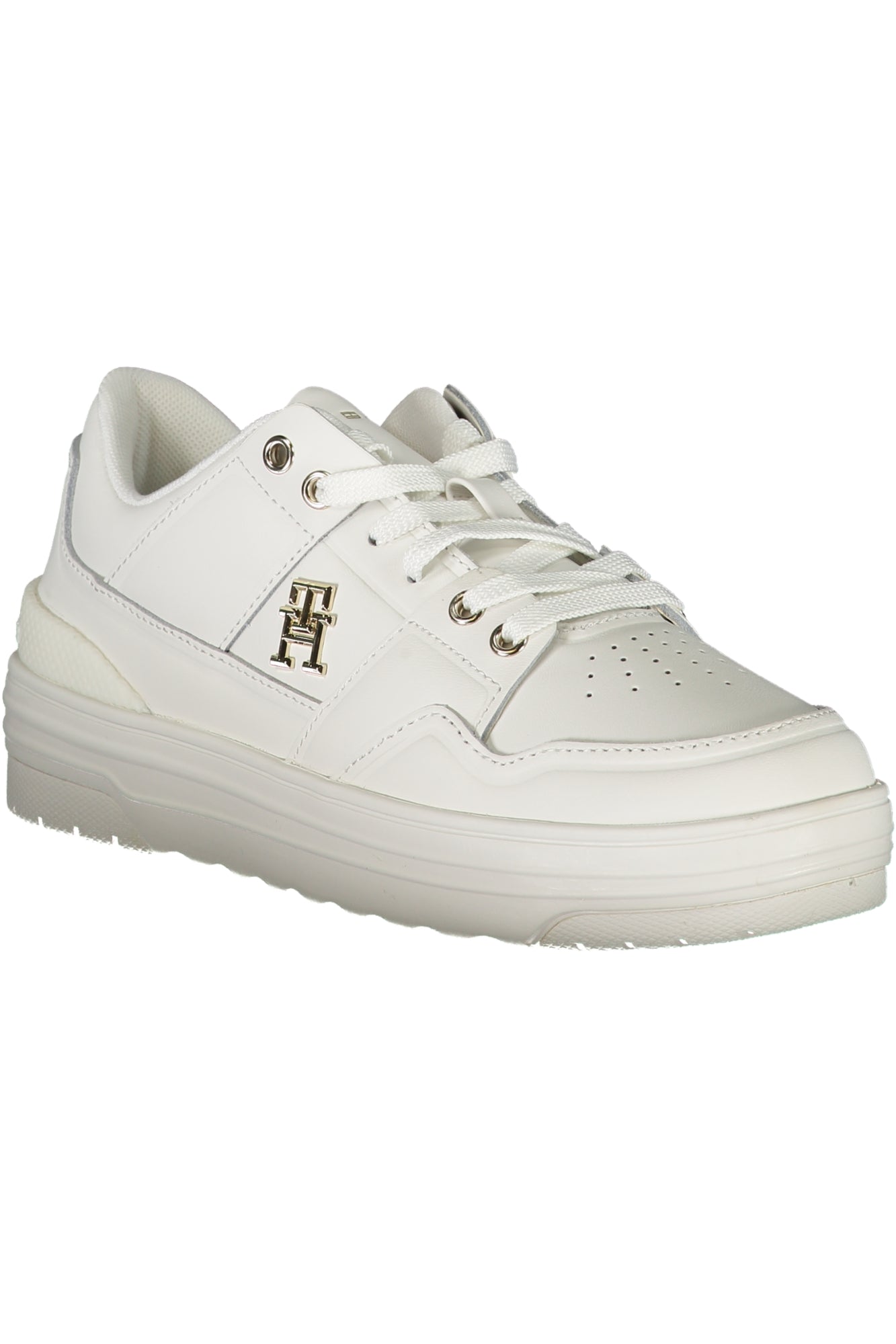 TOMMY HILFIGER WHITE WOMEN'S SPORTS SHOES