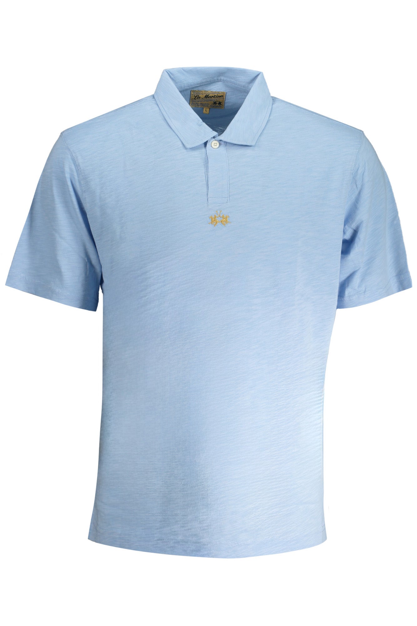 LA MARTINA MEN'S BLUE SHORT SLEEVED POLO SHIRT