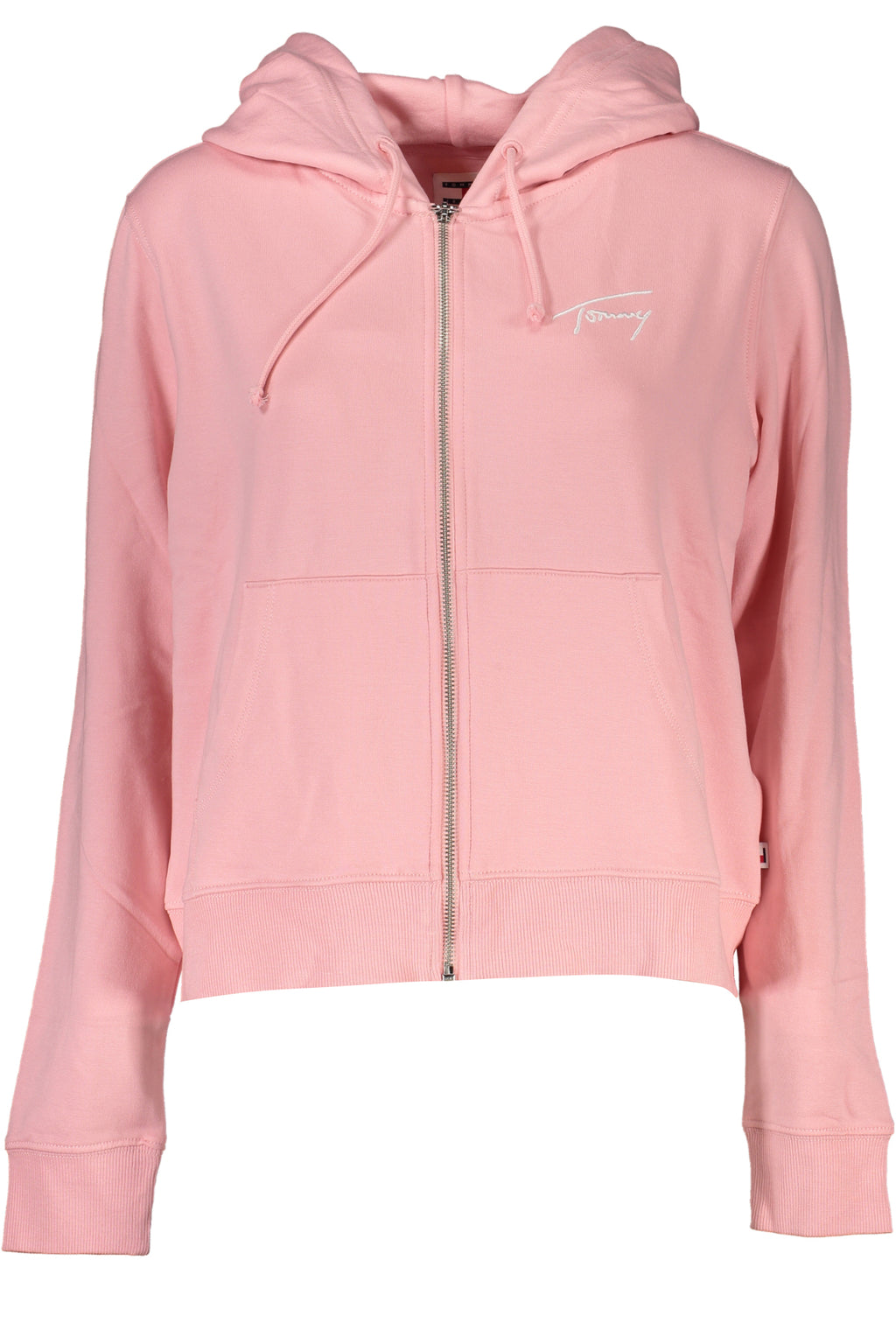 TOMMY HILFIGER WOMEN'S PINK ZIP SWEATSHIRT