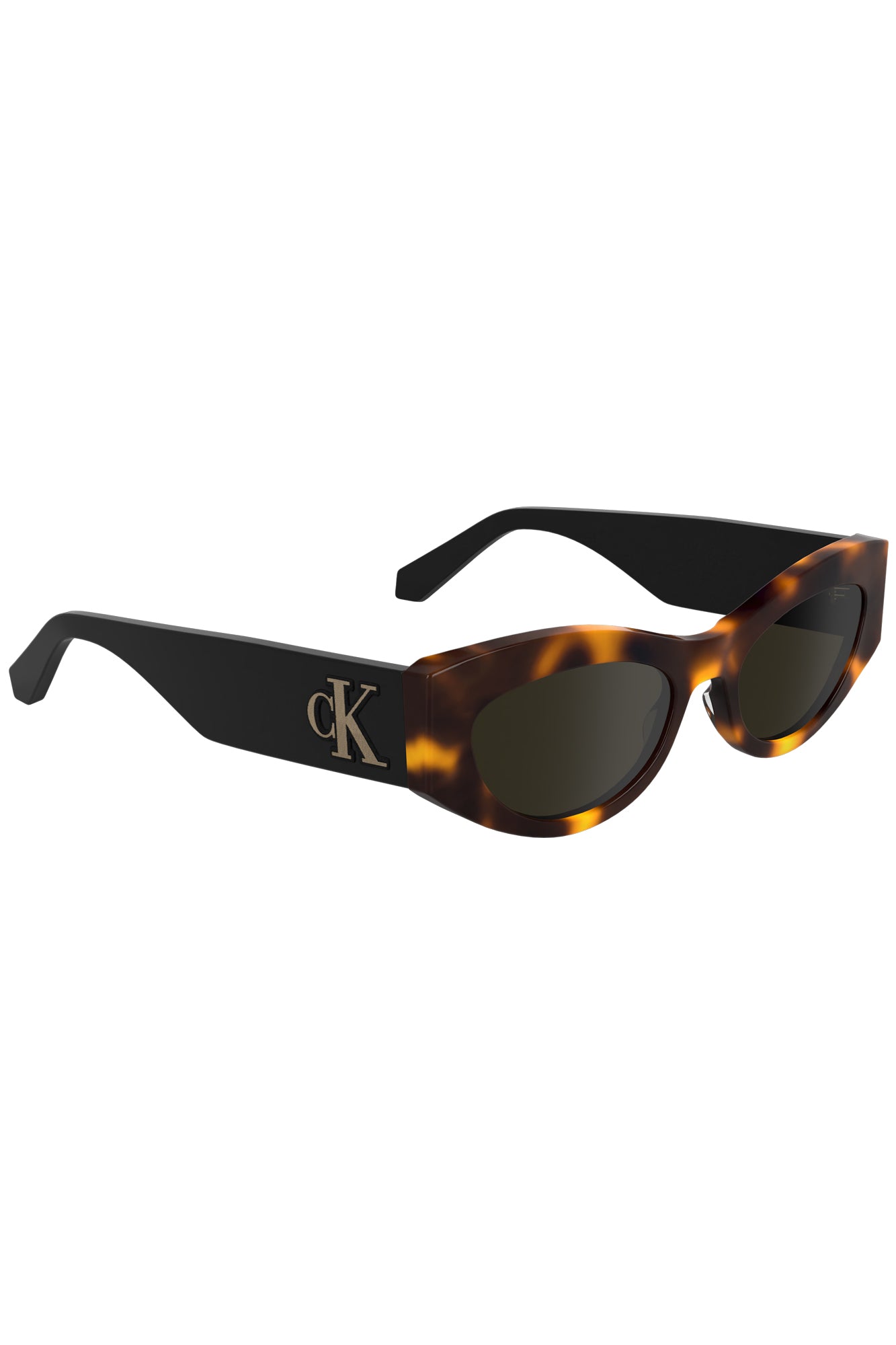 CALVIN KLEIN WOMEN'S SUNGLASSES BROWN