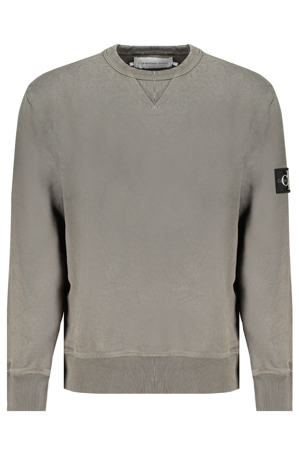 CALVIN KLEIN MEN'S GREEN ZIPLESS SWEATSHIRT