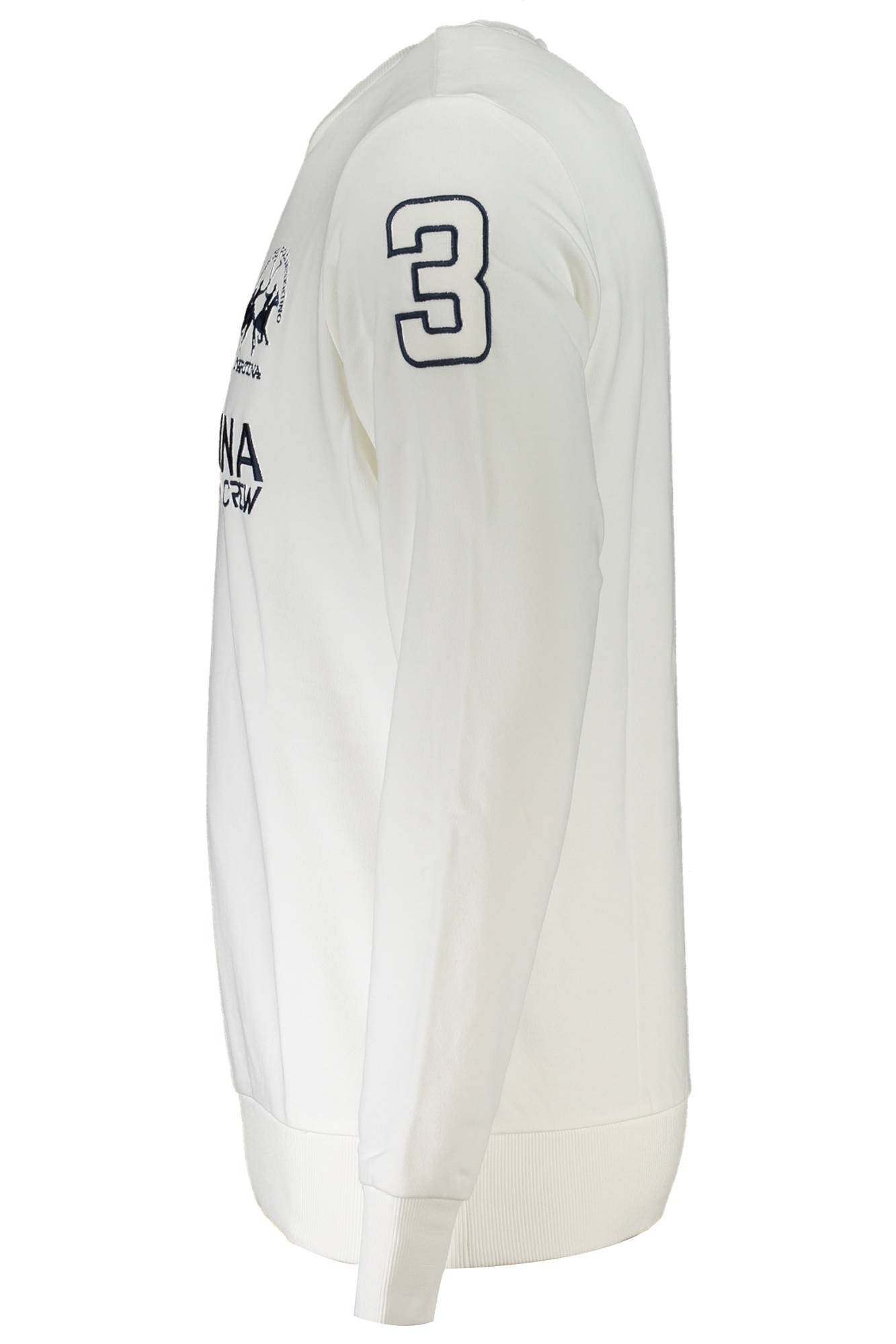 LA MARTINA MEN'S WHITE ZIP-UP SWEATSHIRT