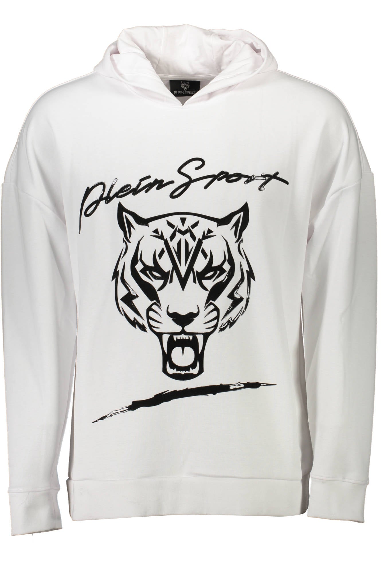 PLEIN SPORT SWEATSHIRT WITHOUT ZIP MAN WHITE