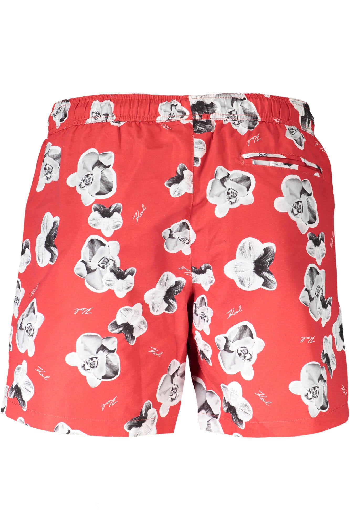 KARL LAGERFELD BEACHWEAR SWIMSUIT MEN'S BOTTOM RED