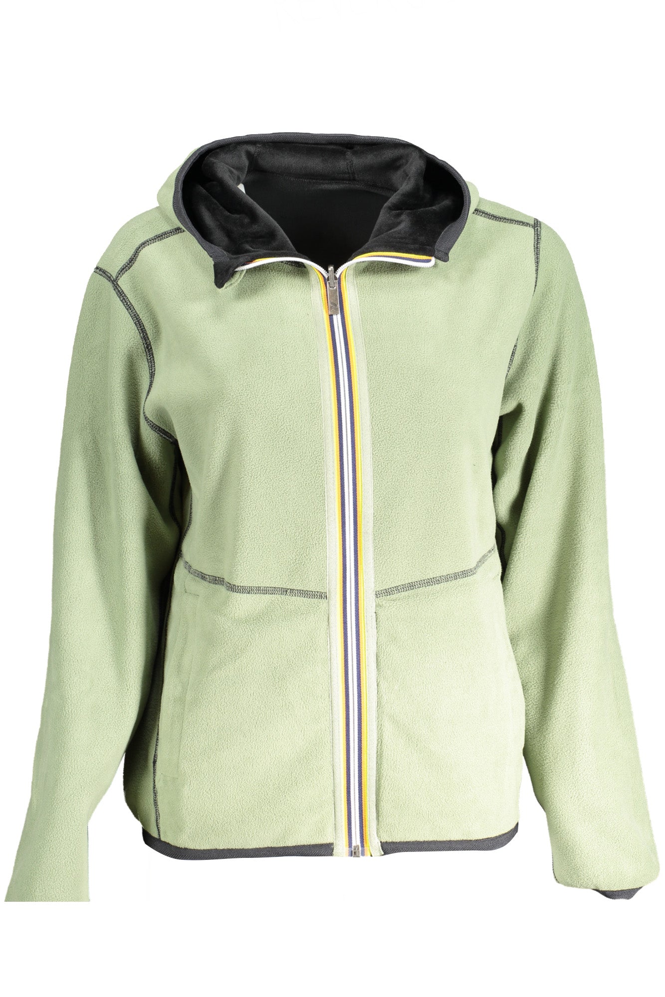 K-WAY WOMEN'S BLACK ZIP SWEATSHIRT