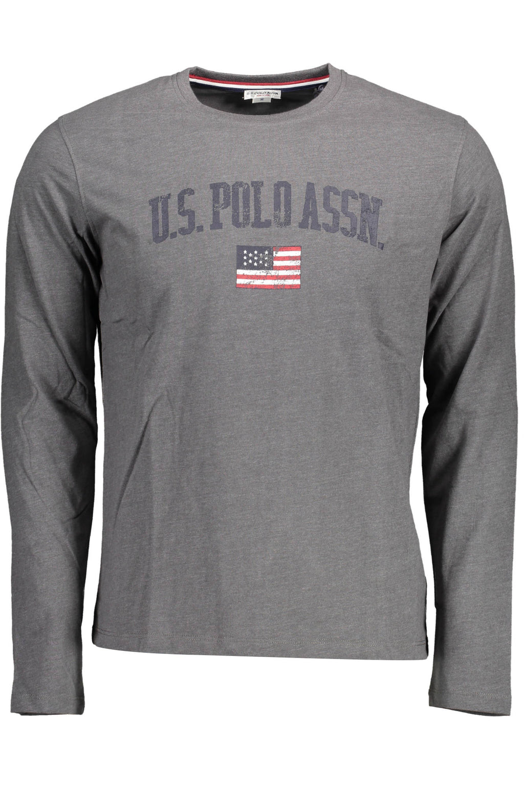 US POLO T-SHIRT LONG SLEEVES MEN GREY