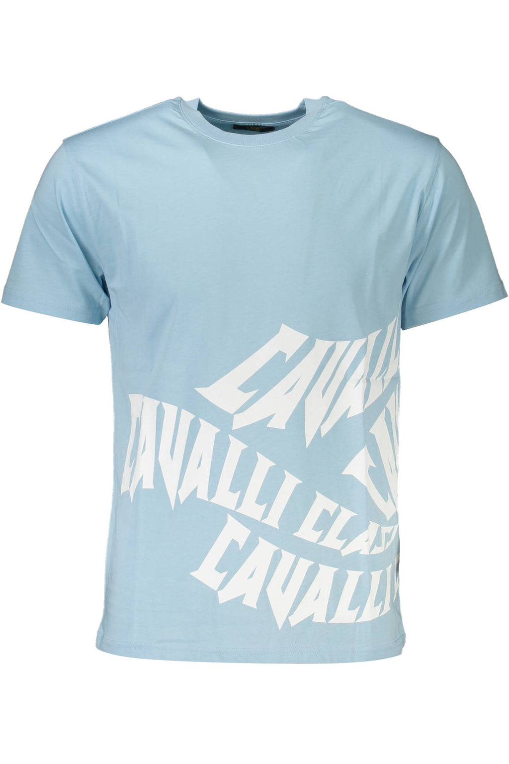 CAVALLI CLASS T-SHIRT SHORT SLEEVE MAN LIGHT BLUE