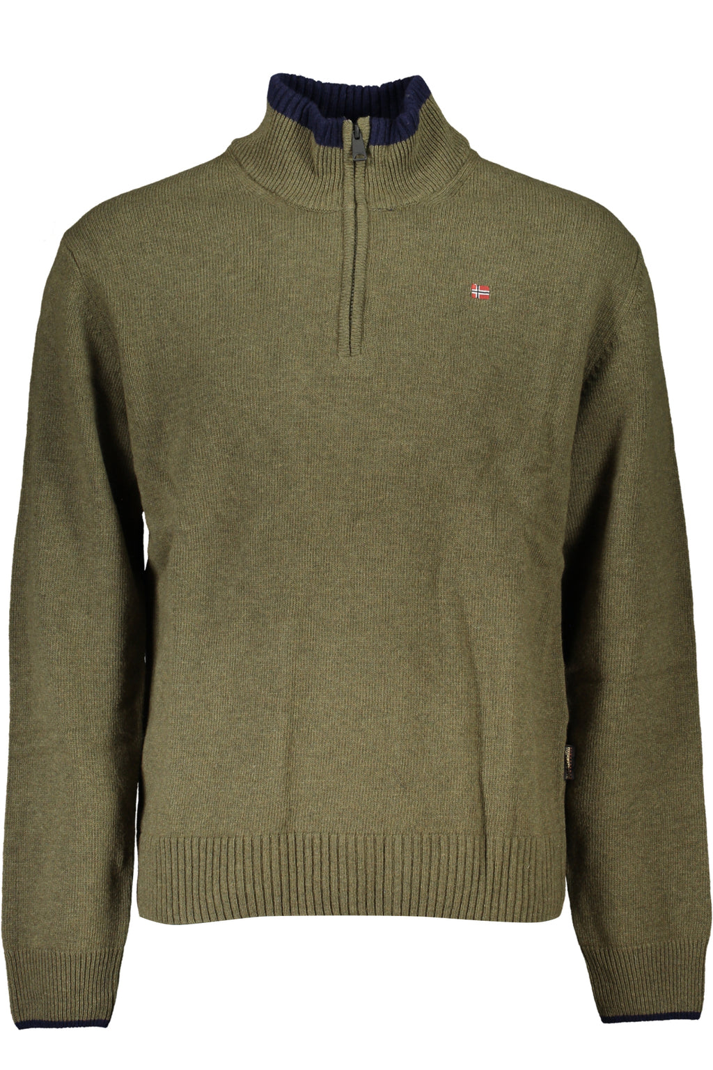 NAPAPIJRI GREEN MEN'S SWEATER