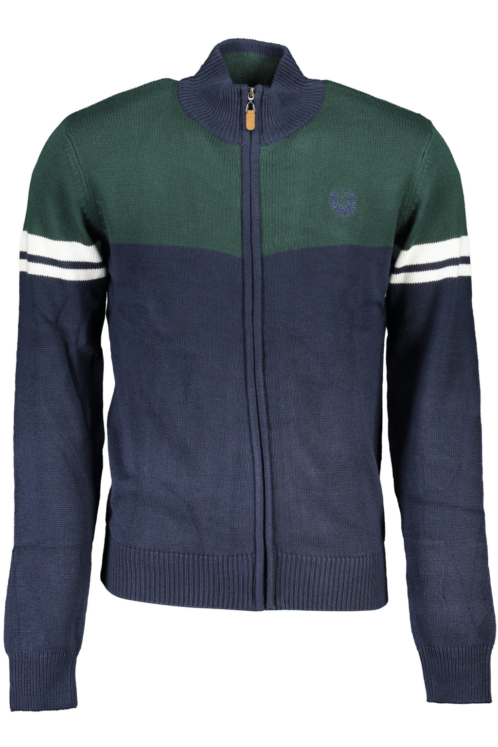 GIAN MARCO VENTURI BLUE MEN'S CARDIGAN