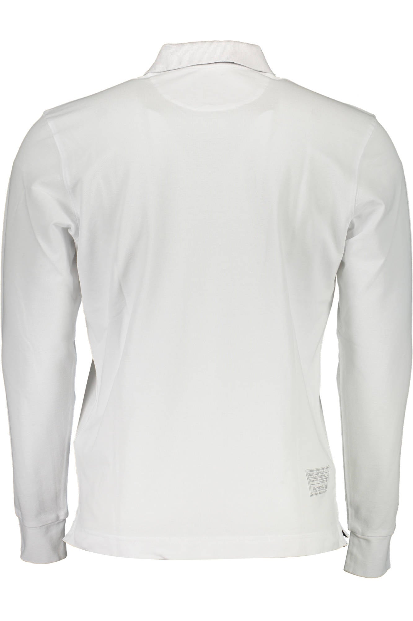 LA MARTINA MEN'S WHITE LONG SLEEVE POLO SHIRT