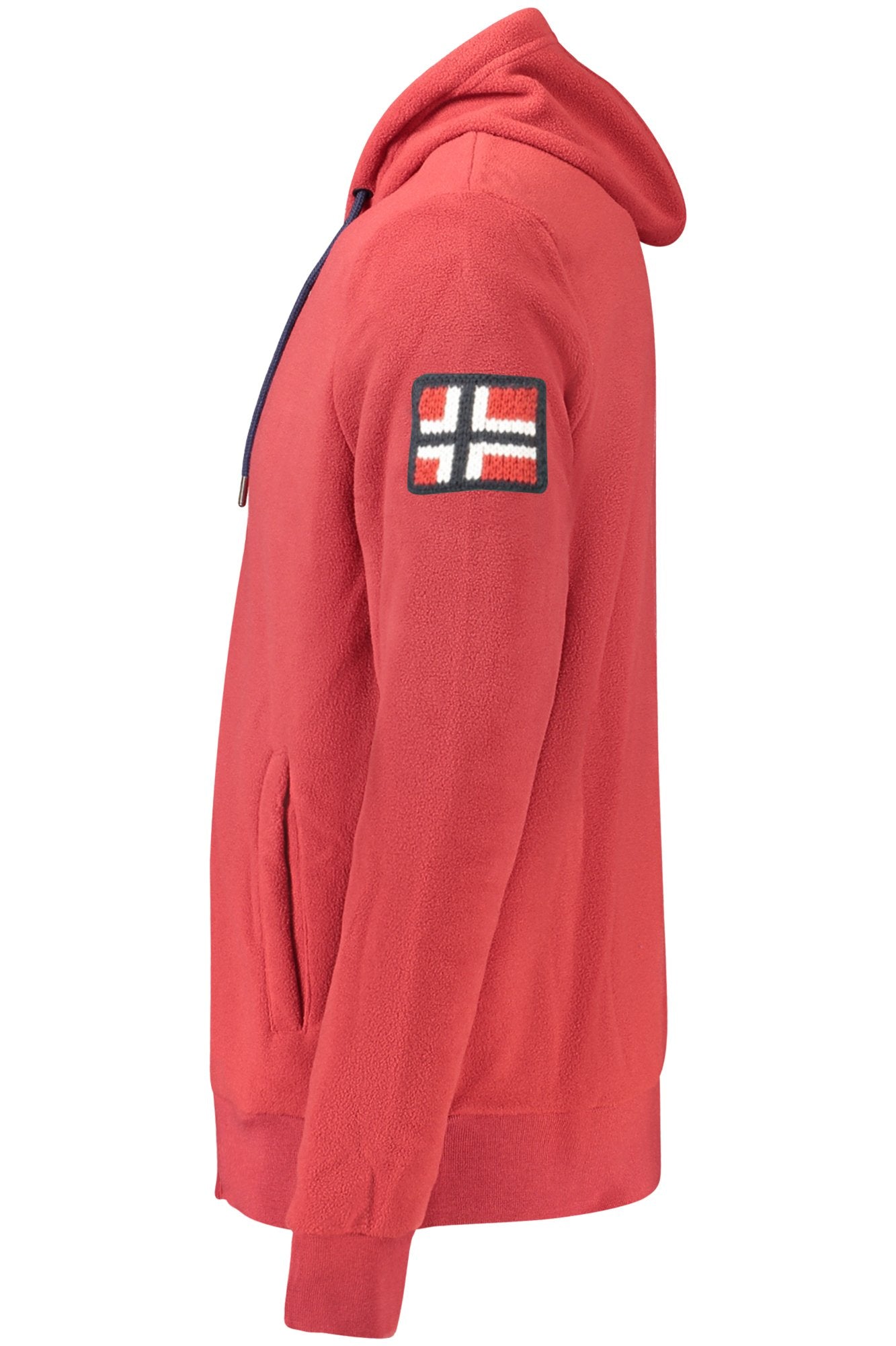 NORWAY 1963 MEN'S RED ZIP-UP SWEATSHIRT