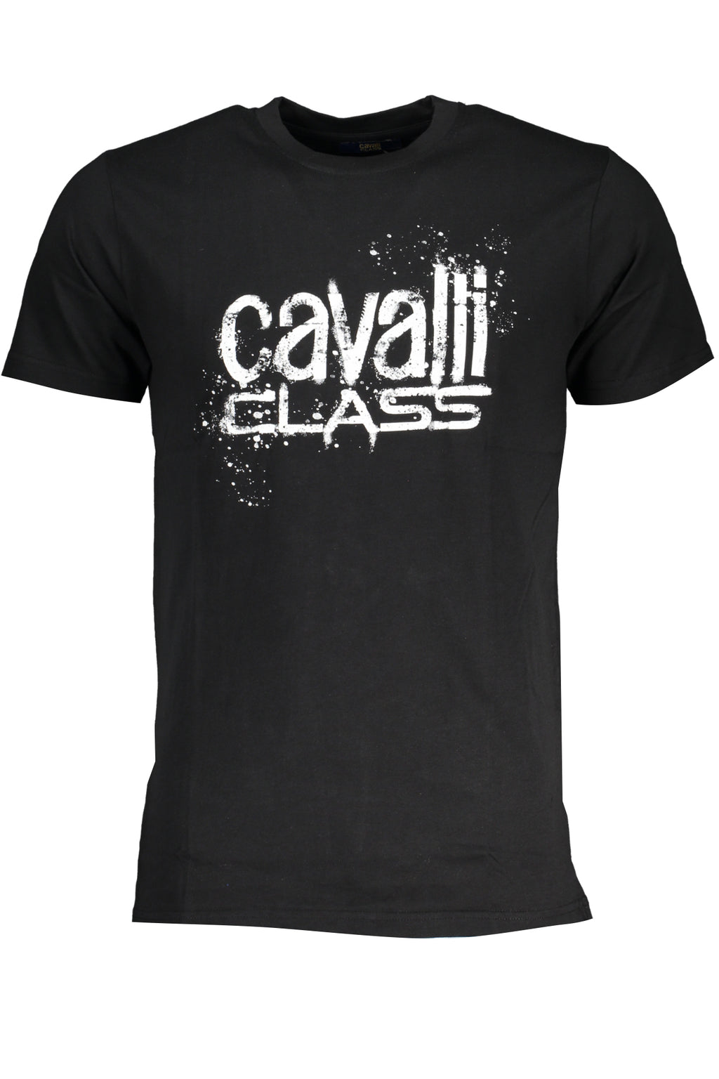 CAVALLI CLASS MEN'S SHORT SLEEVE T-SHIRT BLACK