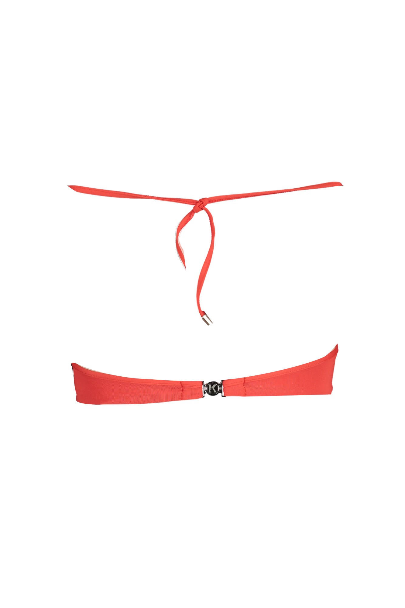 KARL LAGERFELD BEACHWEAR TOP WOMEN'S COSTUME RED