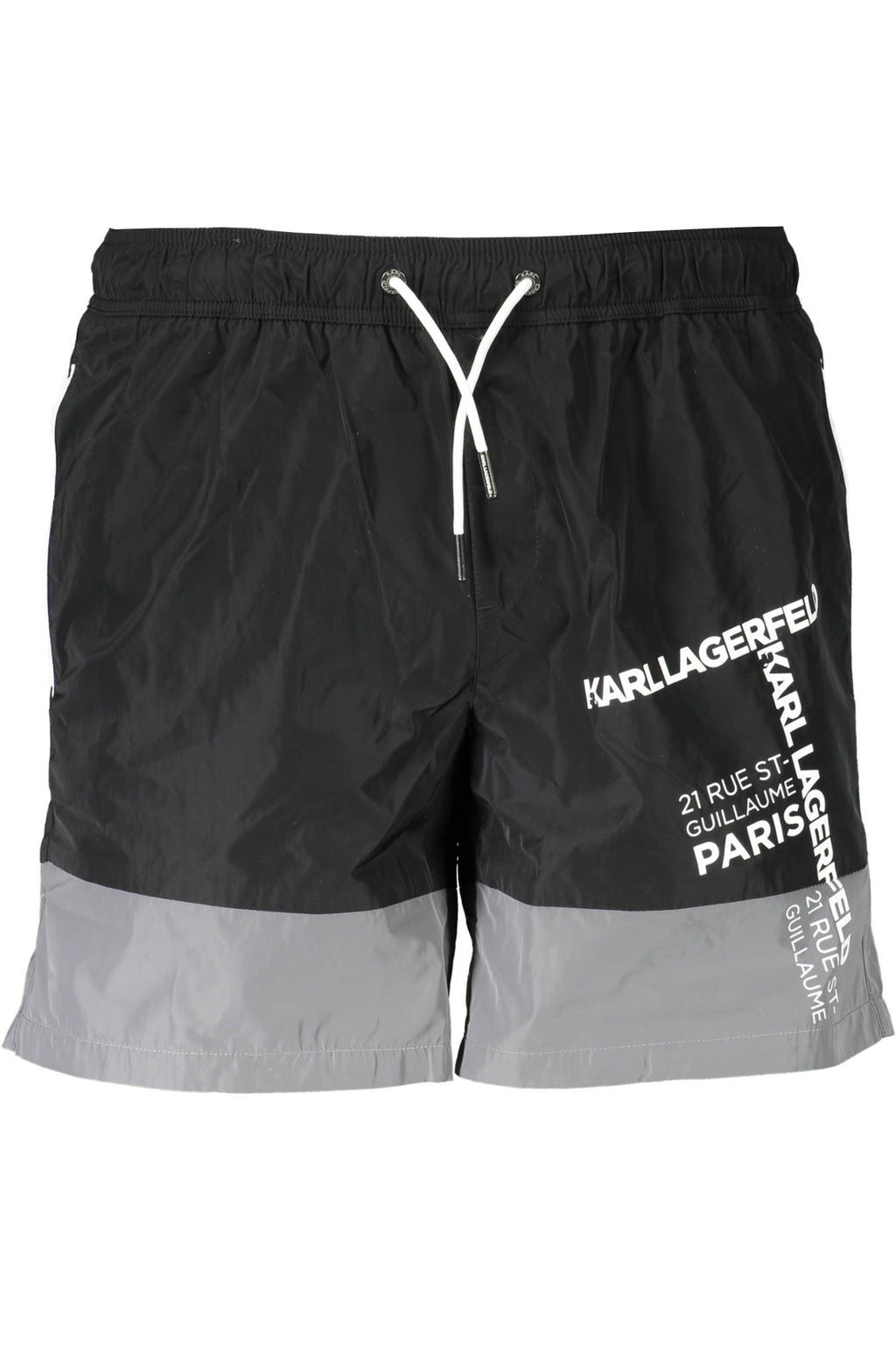 KARL LAGERFELD BEACHWEAR SWIMSUIT PARTS UNDER MAN BLACK
