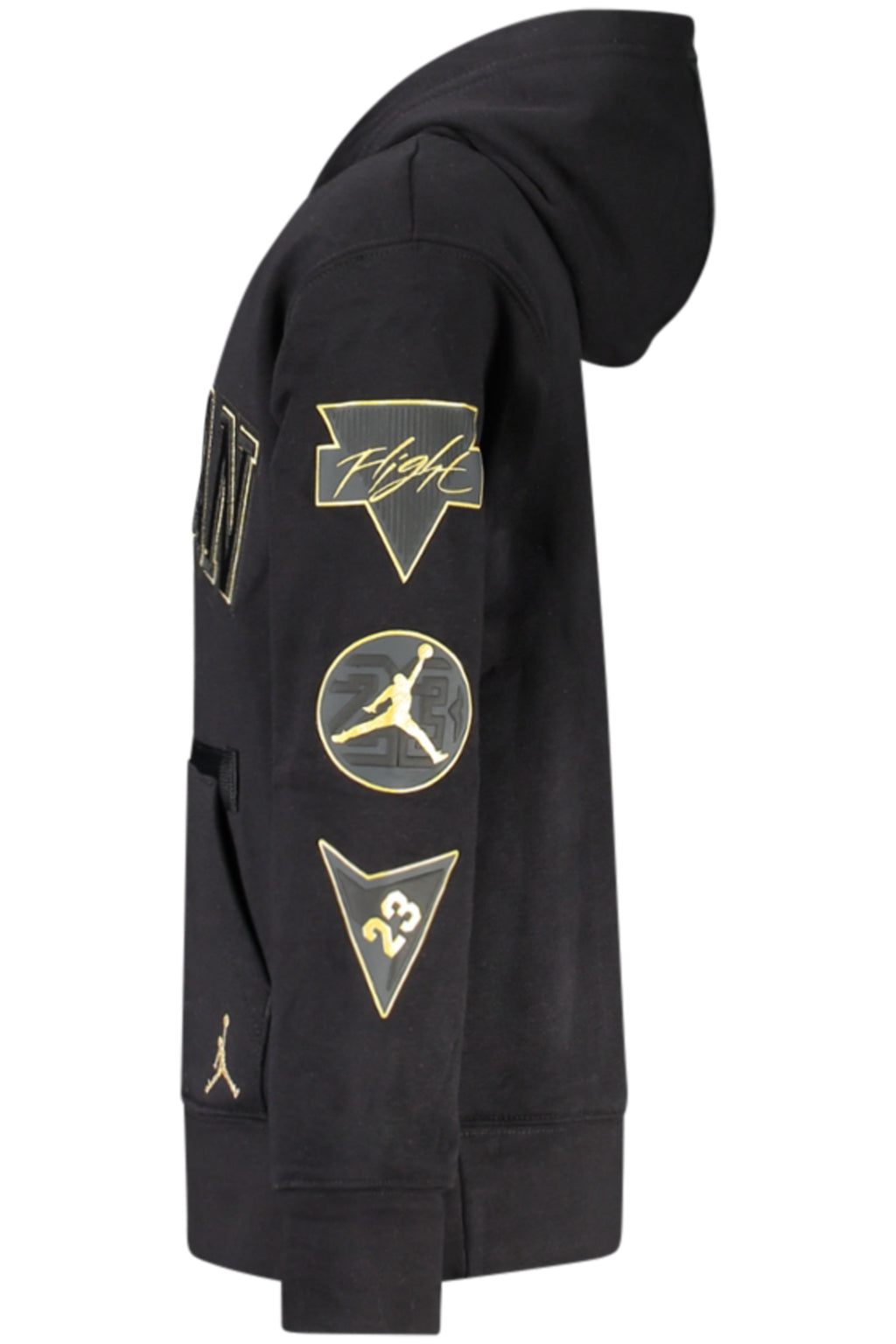 JORDAN MEN'S BLACK ZIP-UP SWEATSHIRT