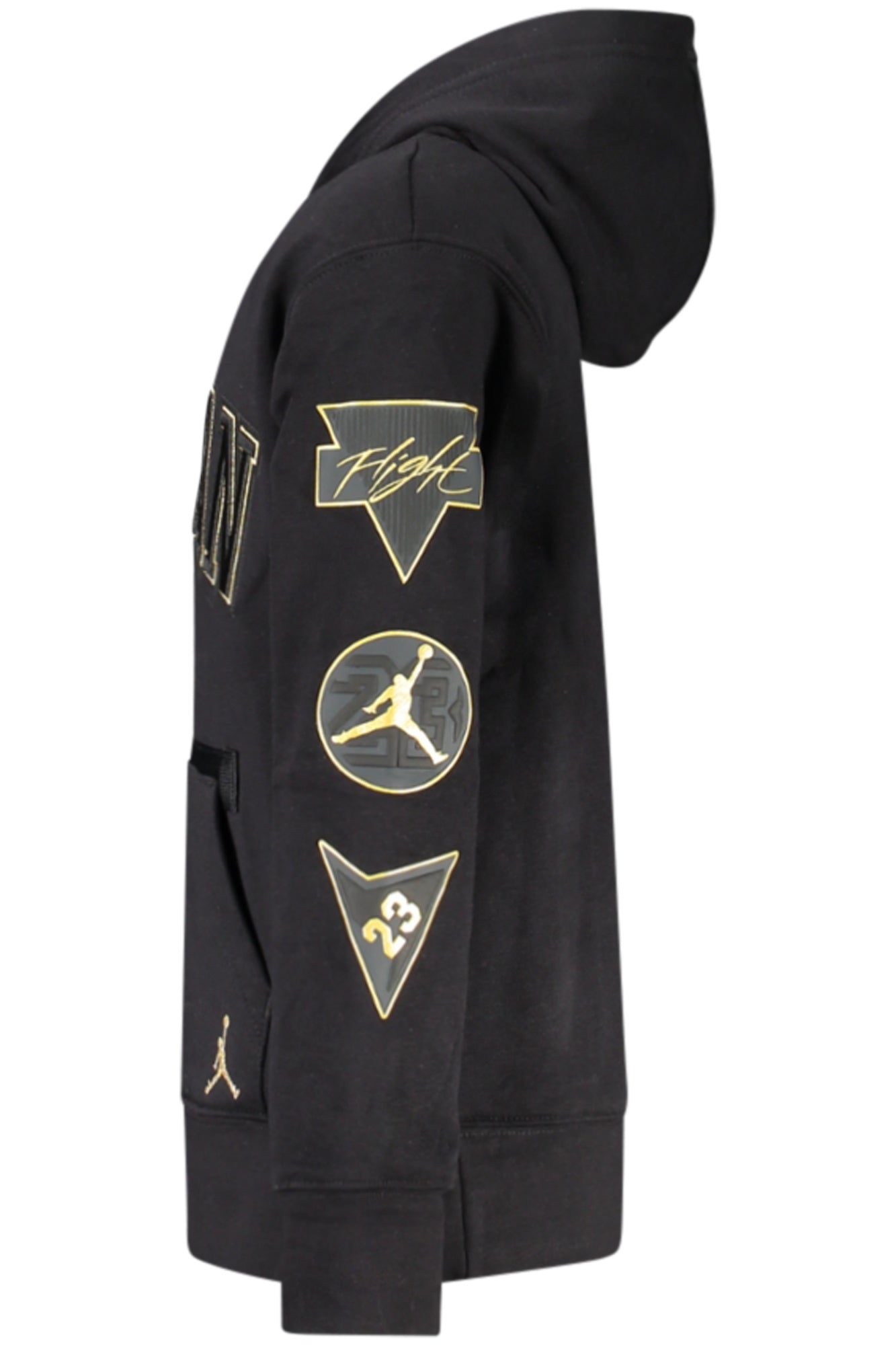 JORDAN MEN'S BLACK ZIP-UP SWEATSHIRT