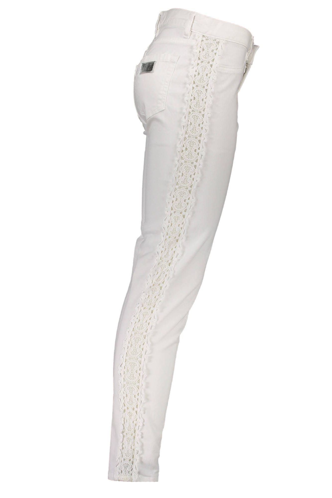 JUST CAVALLI WOMEN'S WHITE TROUSERS