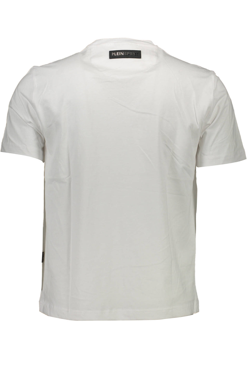 PLEIN SPORT WHITE MEN'S SHORT SLEEVE T-SHIRT