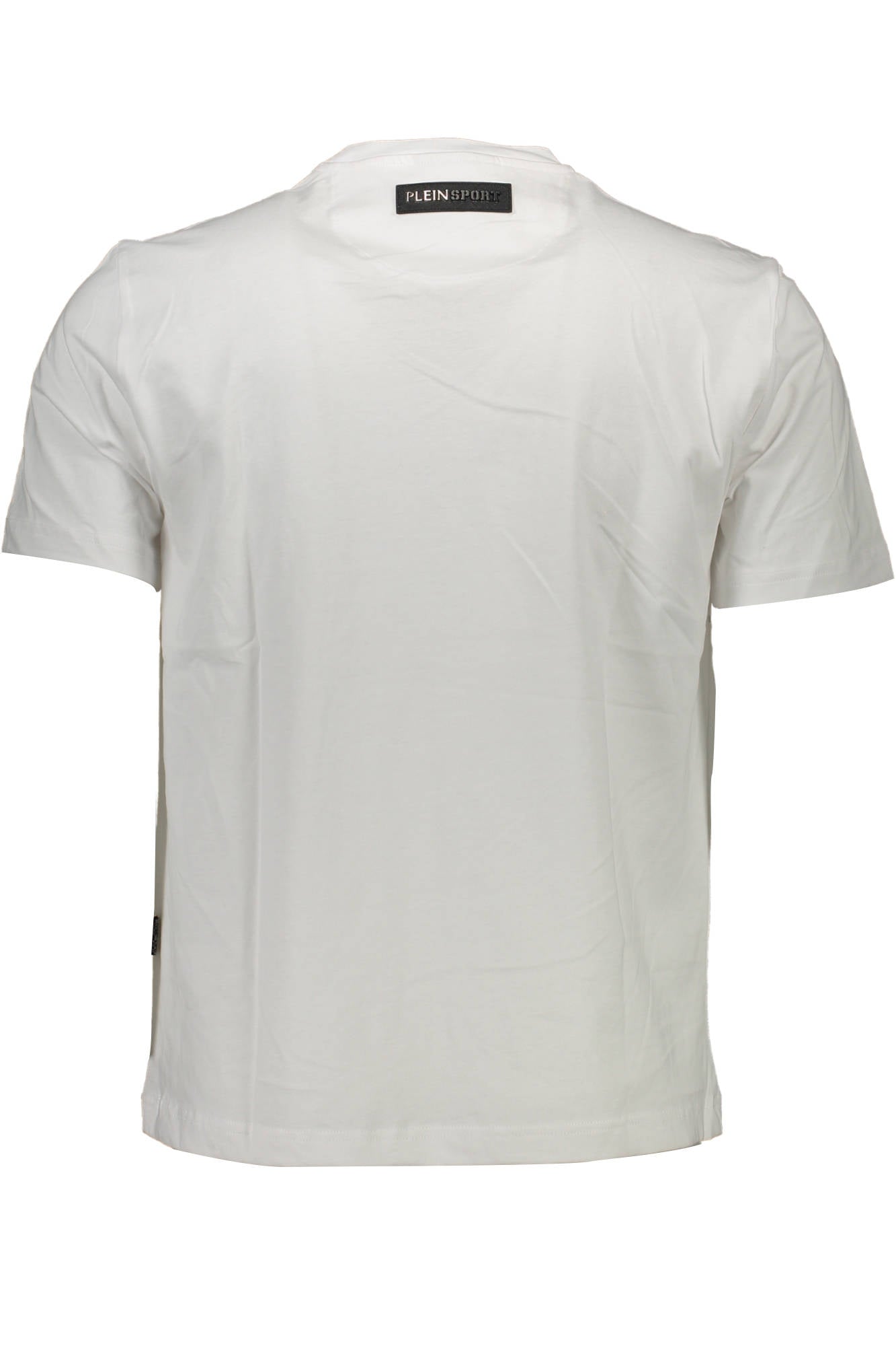 PLEIN SPORT WHITE MEN'S SHORT SLEEVE T-SHIRT