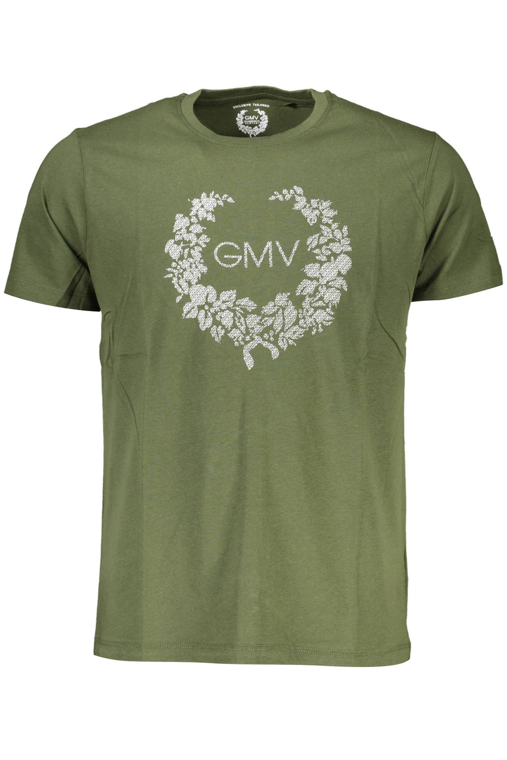 GIAN MARCO VENTURI MEN'S SHORT SLEEVED T-SHIRT GREEN