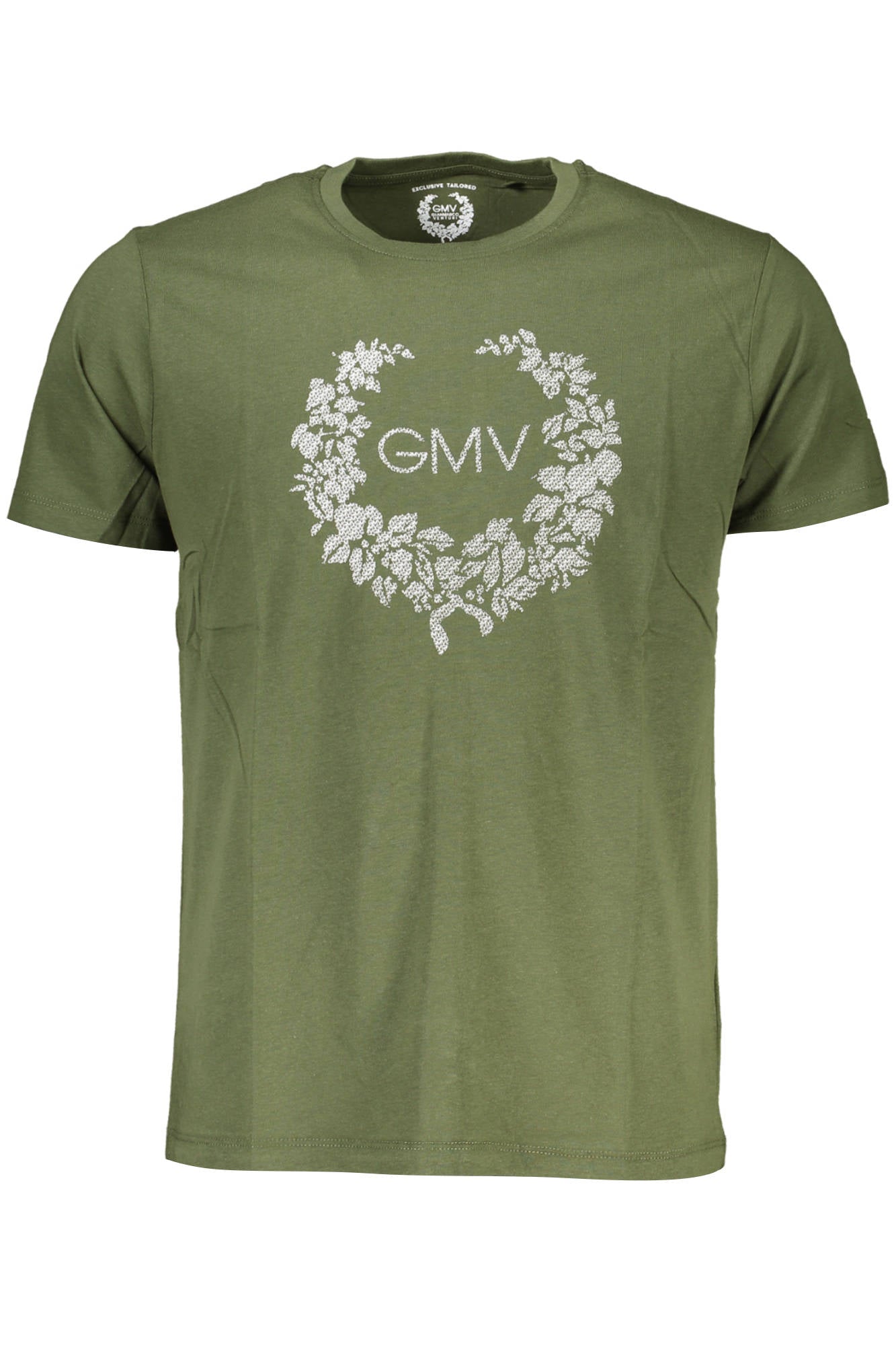 GIAN MARCO VENTURI MEN'S SHORT SLEEVED T-SHIRT GREEN
