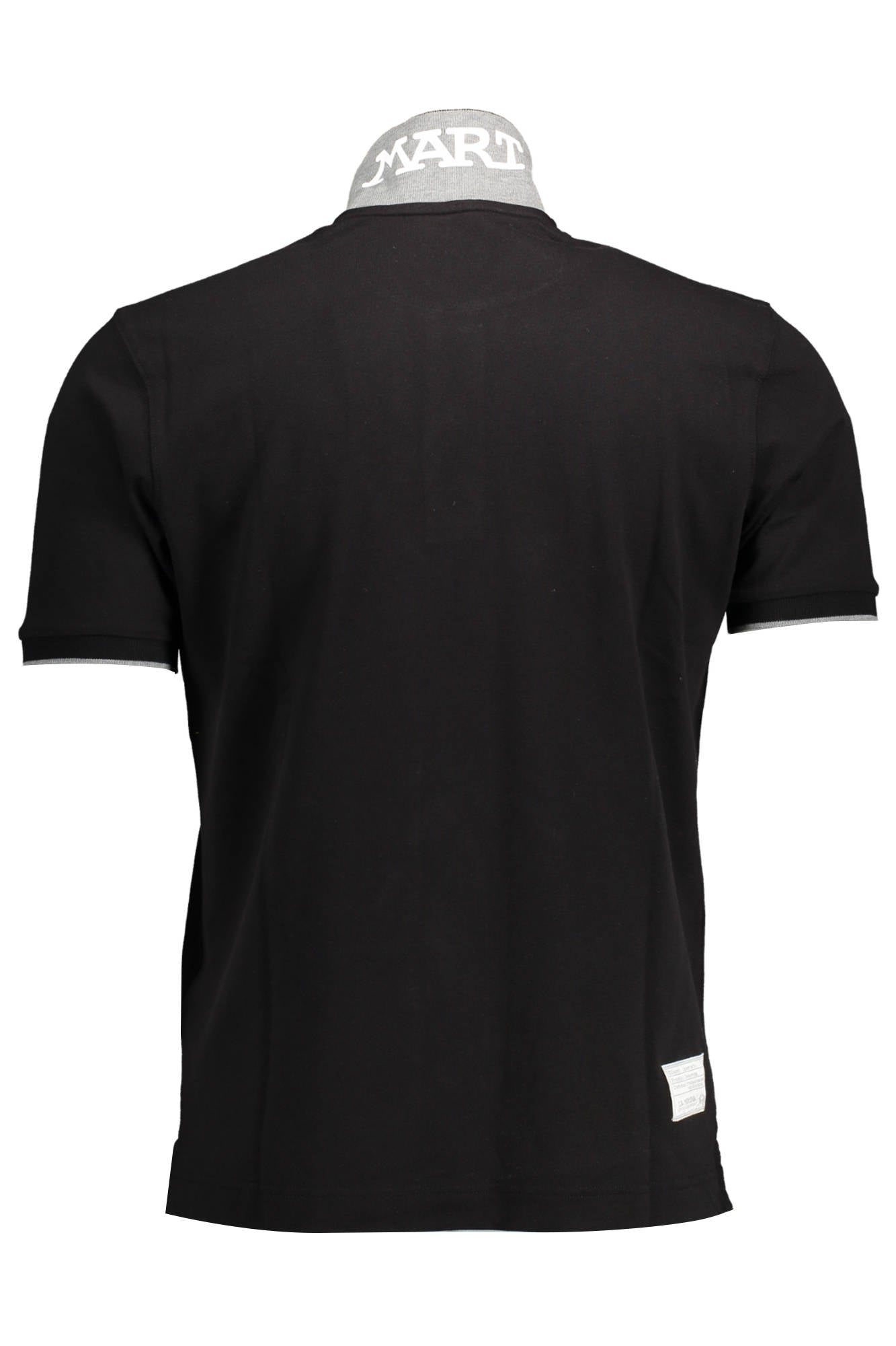 LA MARTINA MEN'S BLACK SHORT SLEEVED POLO SHIRT