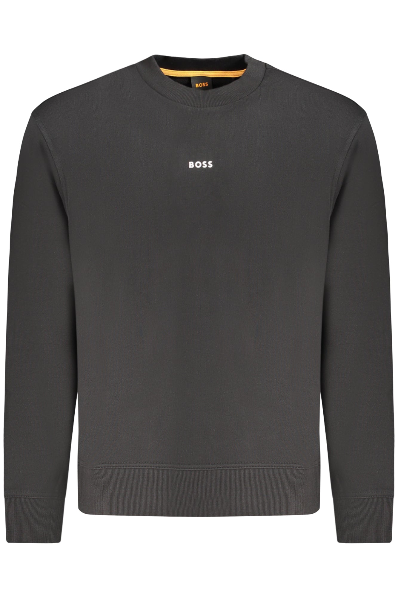 HUGO BOSS MEN'S BLACK ZIP-UP SWEATSHIRT