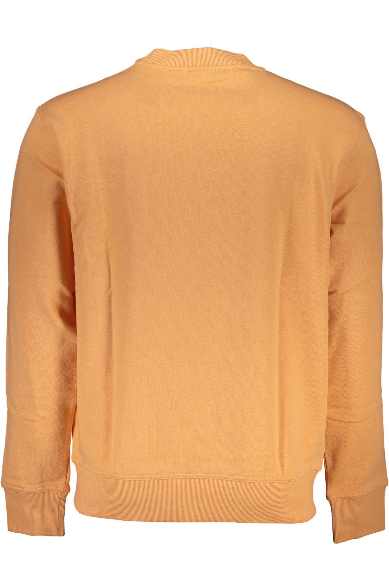 HUGO BOSS MEN'S ORANGE ZIPLESS SWEATSHIRT