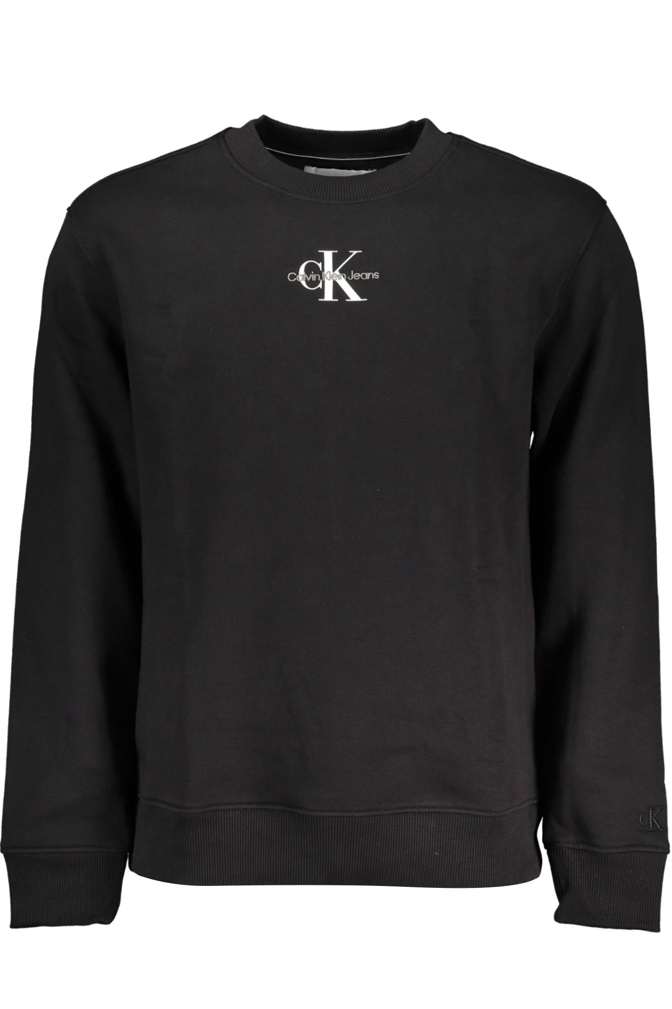 CALVIN KLEIN MEN'S BLACK ZIPLESS SWEATSHIRT