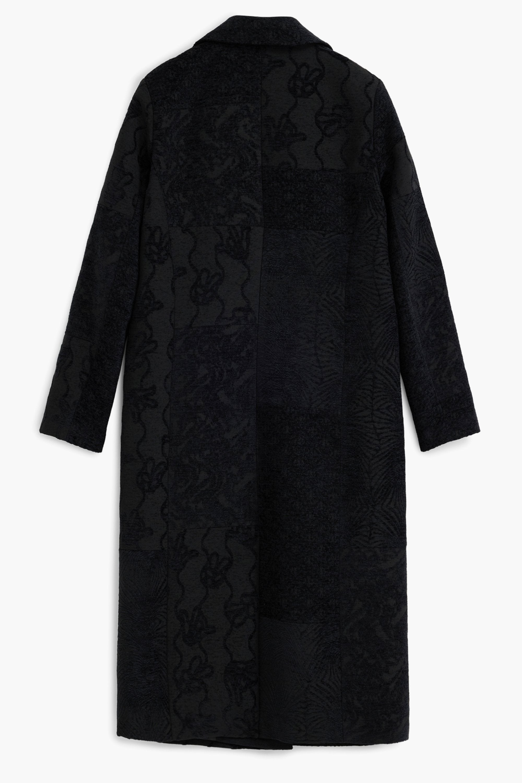 DESIGUAL WOMEN'S BLACK COAT