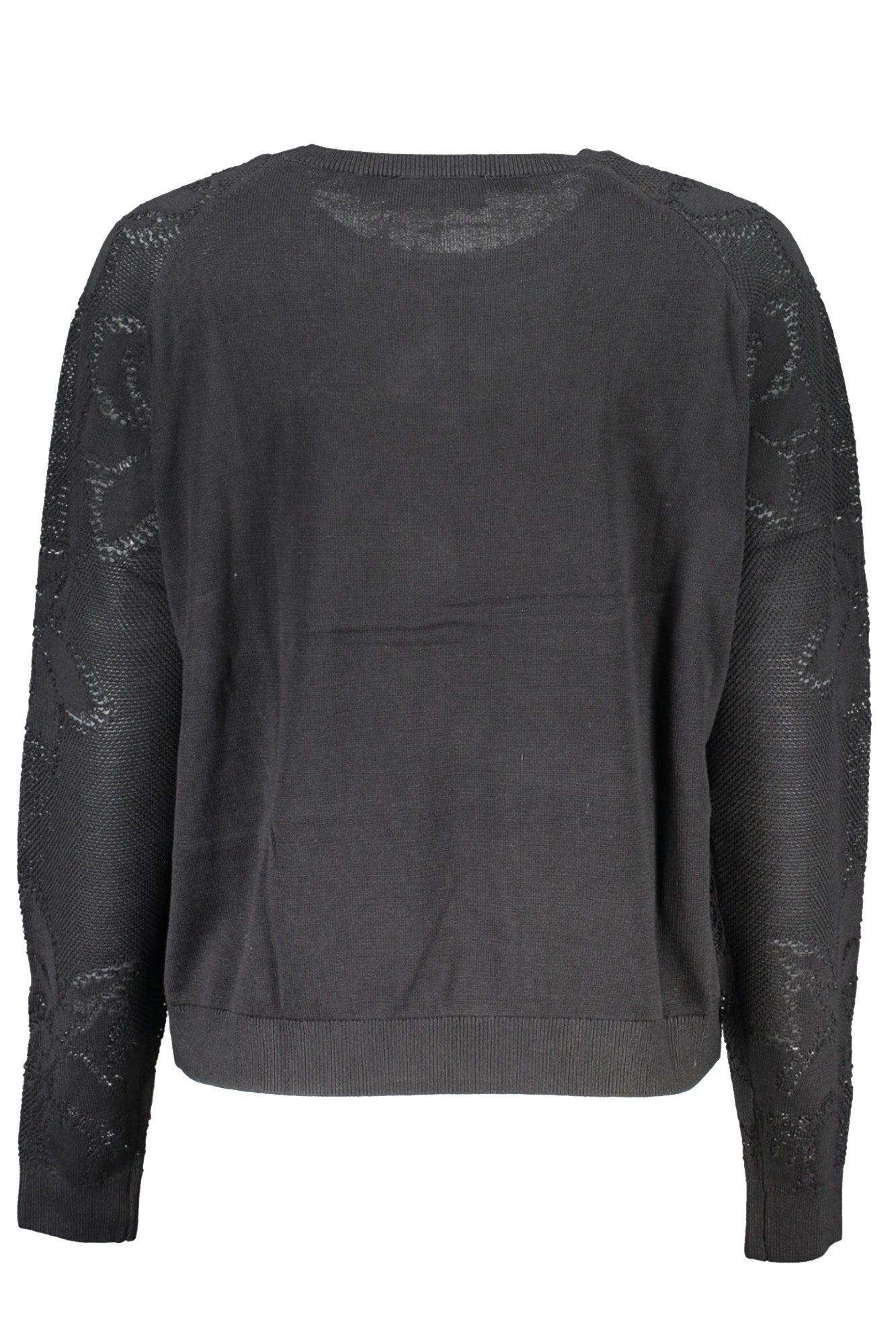 DESIGUAL BLACK WOMEN'S SWEATER