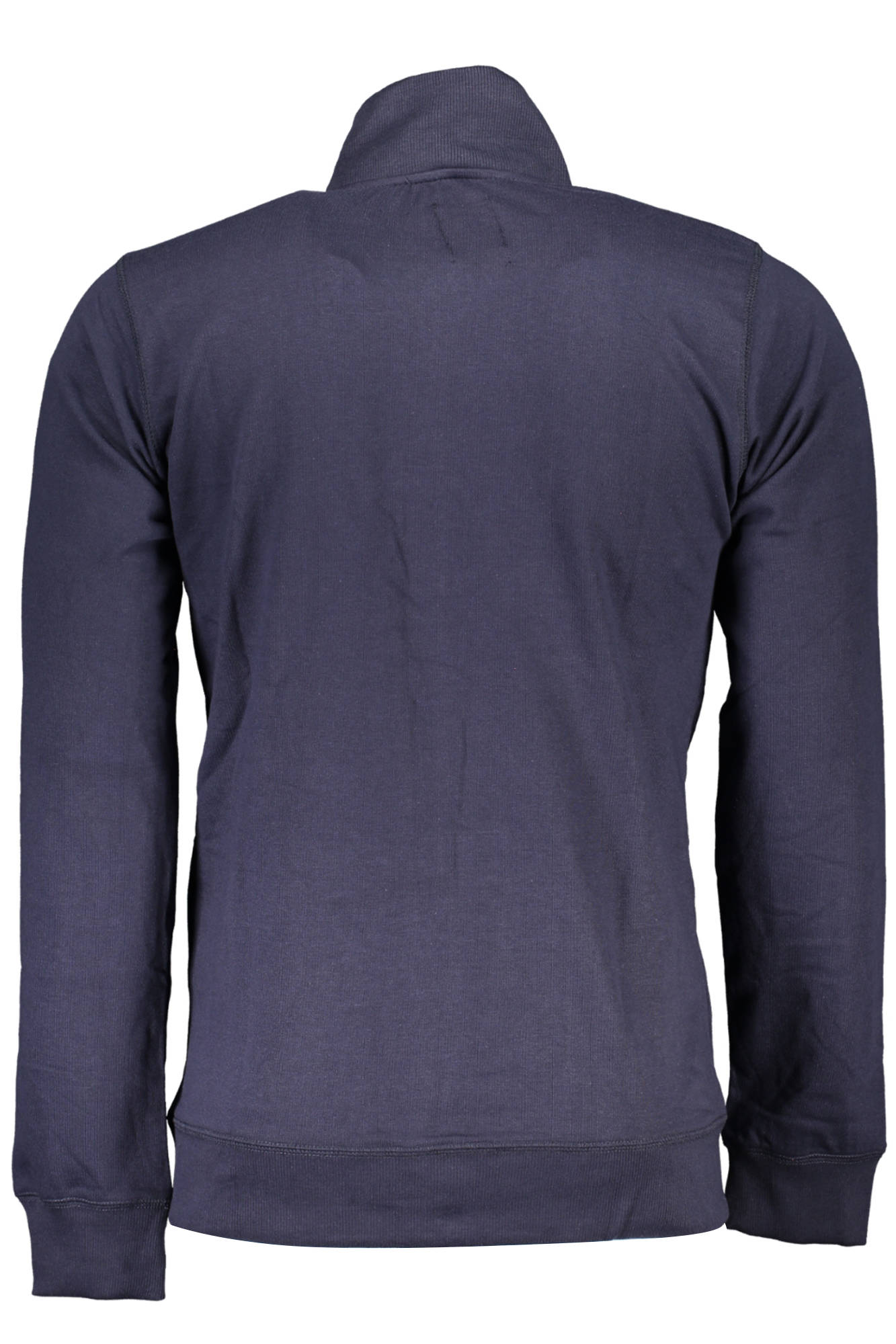 GIAN MARCO VENTURI MEN'S BLUE ZIP-UP SWEATSHIRT