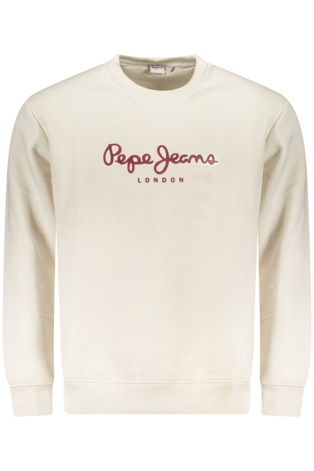 PEPE JEANS MEN'S WHITE ZIP-UP SWEATSHIRT