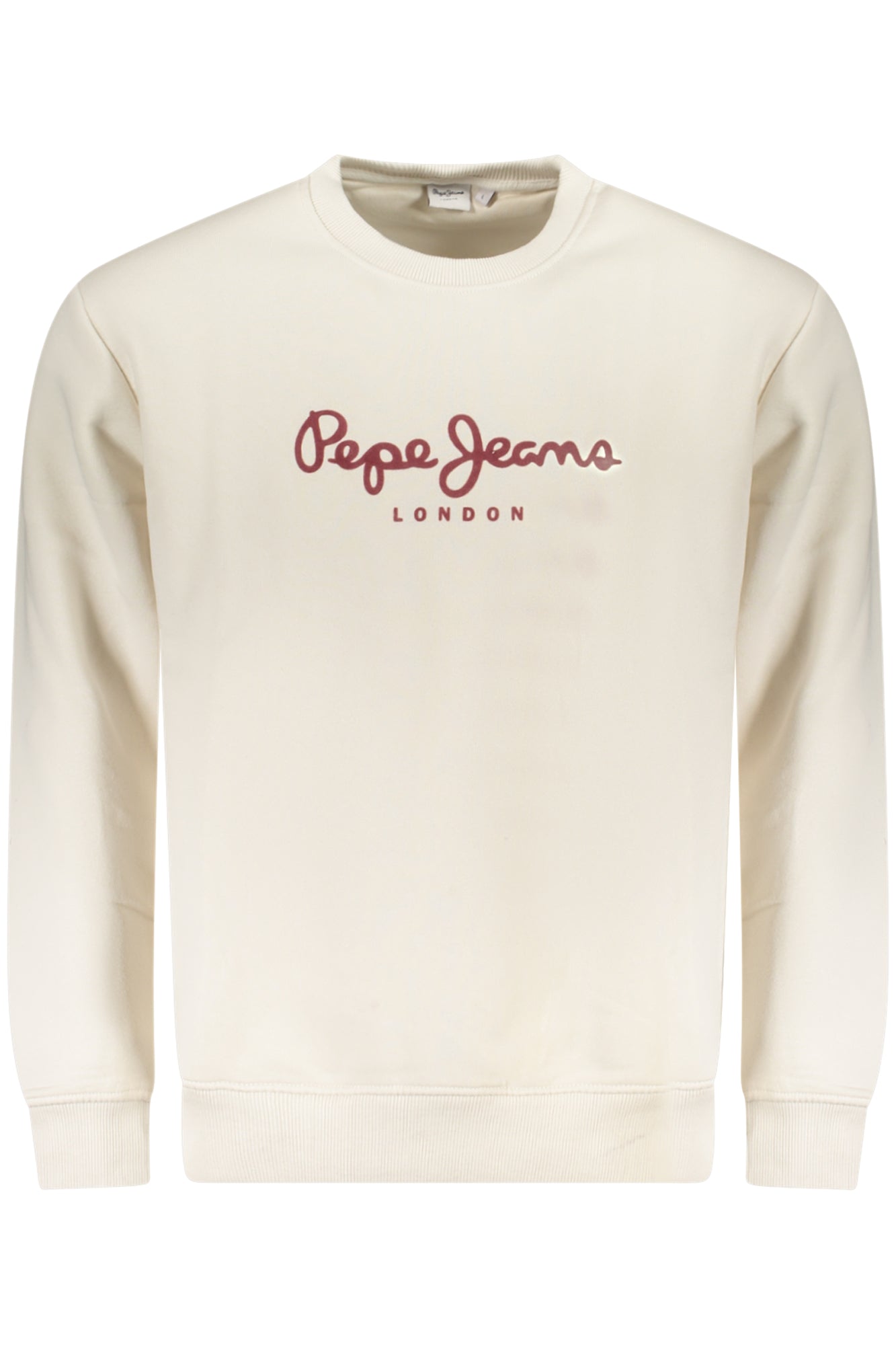 PEPE JEANS MEN'S WHITE ZIP-UP SWEATSHIRT
