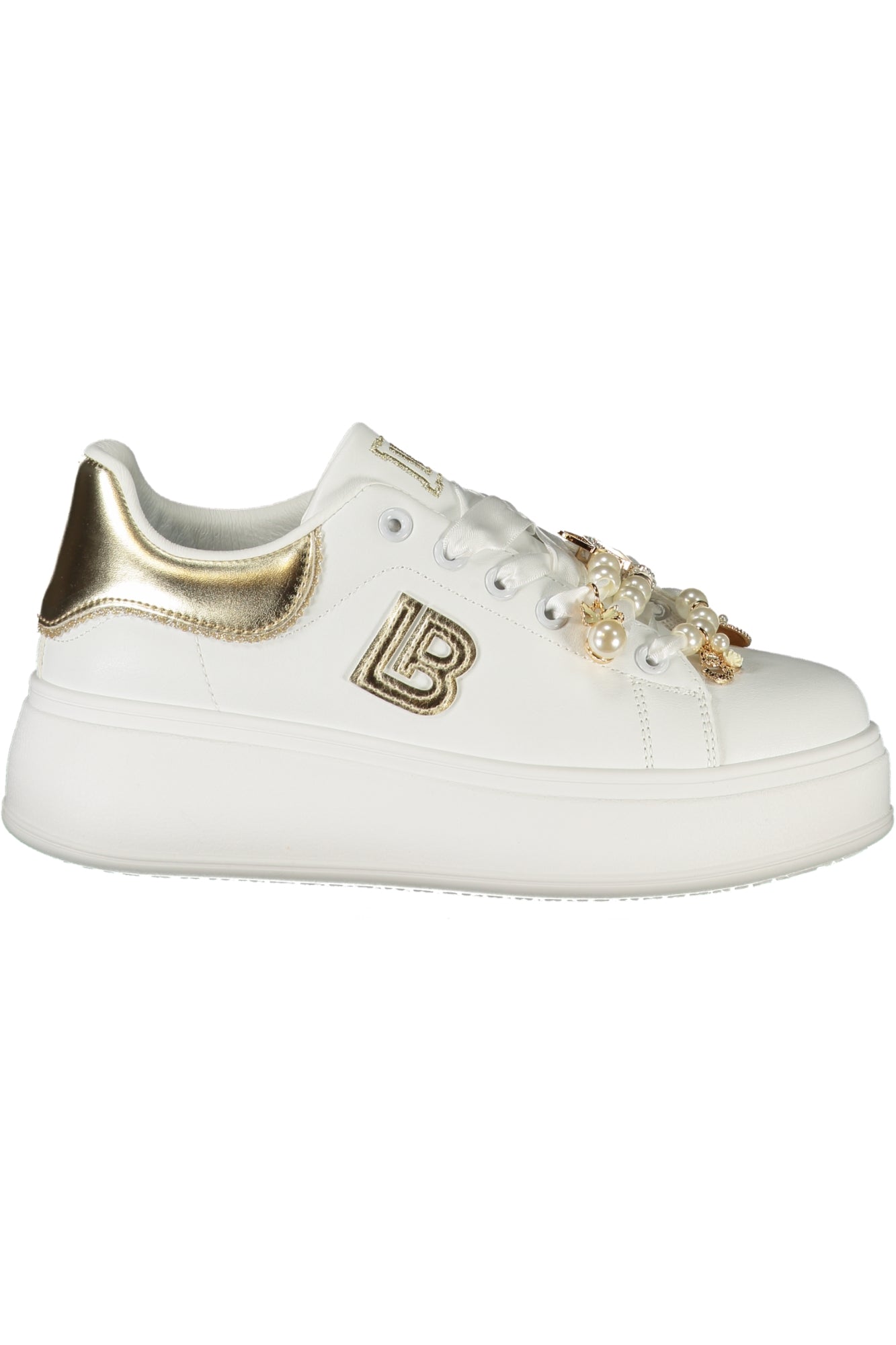 LAURA BIAGIOTTI WOMEN'S WHITE SPORTS SHOES