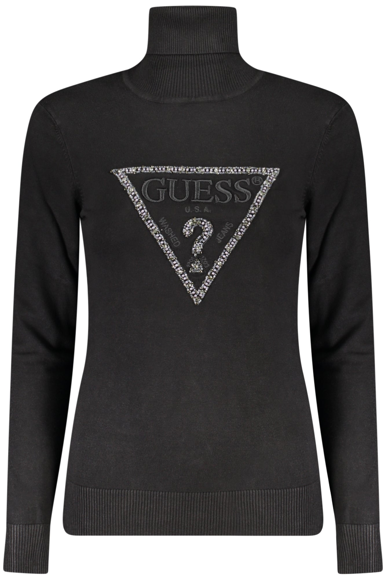 GUESS JEANS WOMEN'S BLACK SWEATER