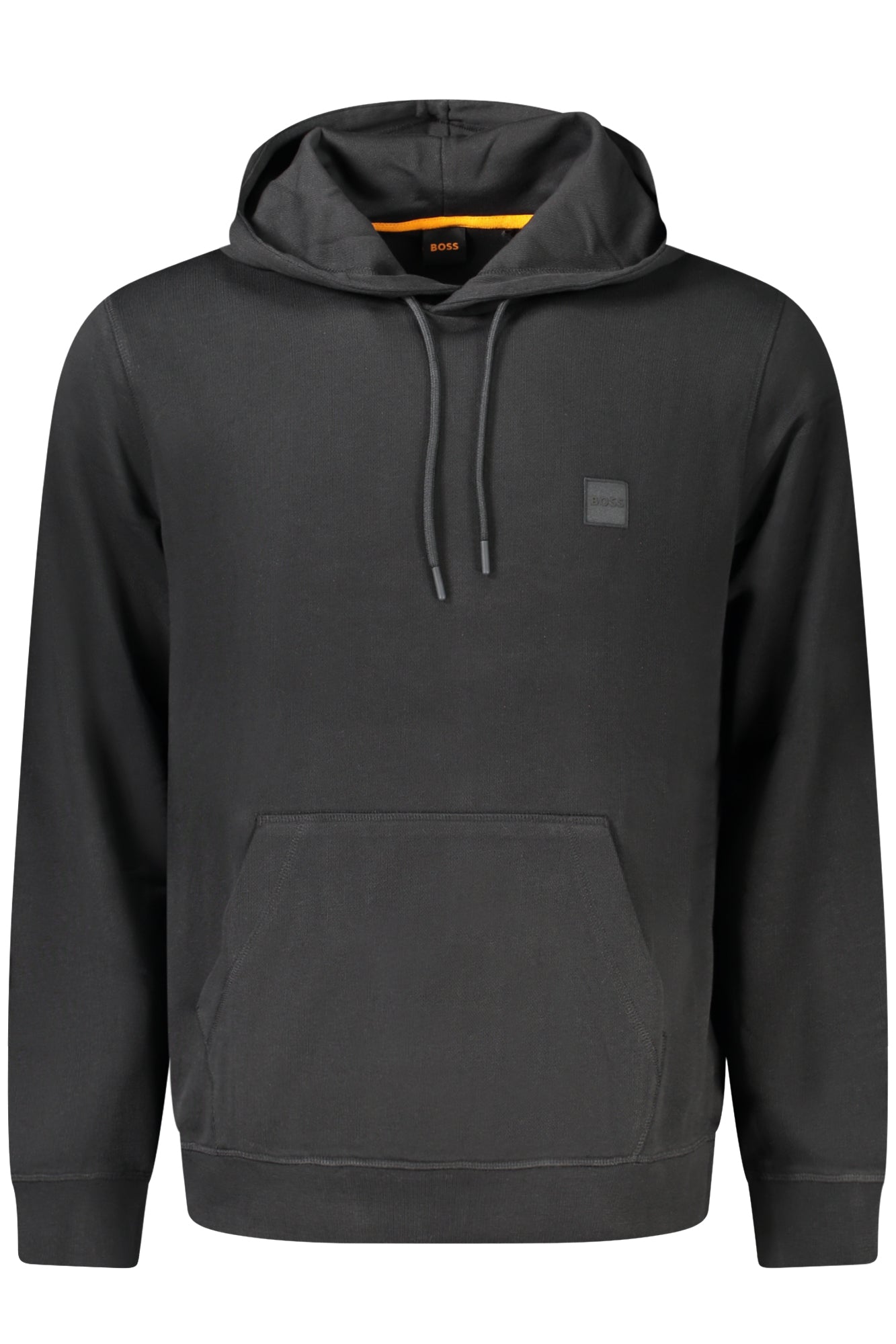 BOSS MEN'S BLACK ZIP-UP SWEATSHIRT