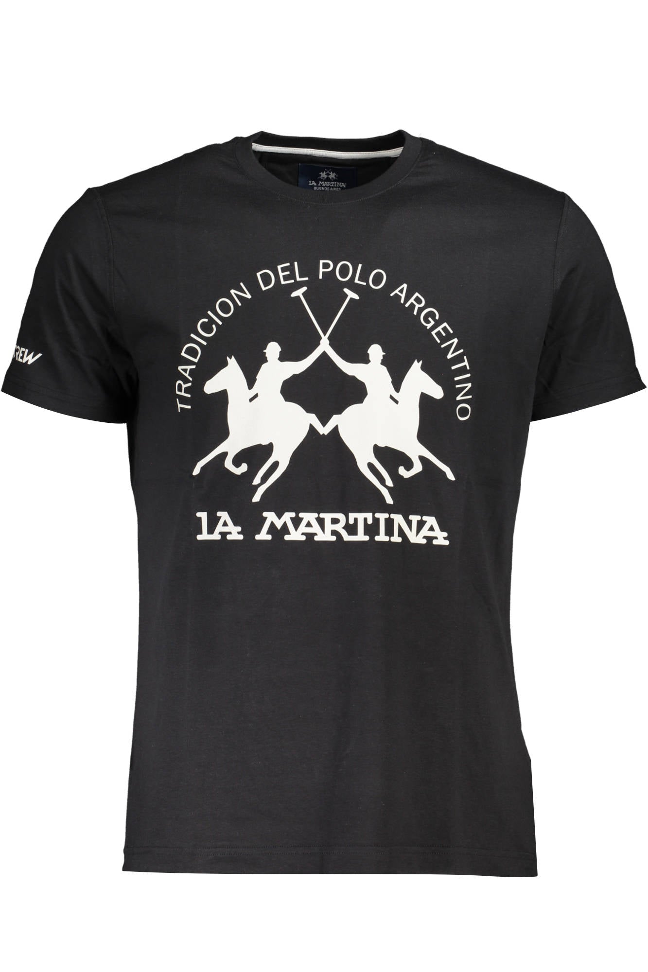 LA MARTINA MEN'S SHORT SLEEVE T-SHIRT BLACK
