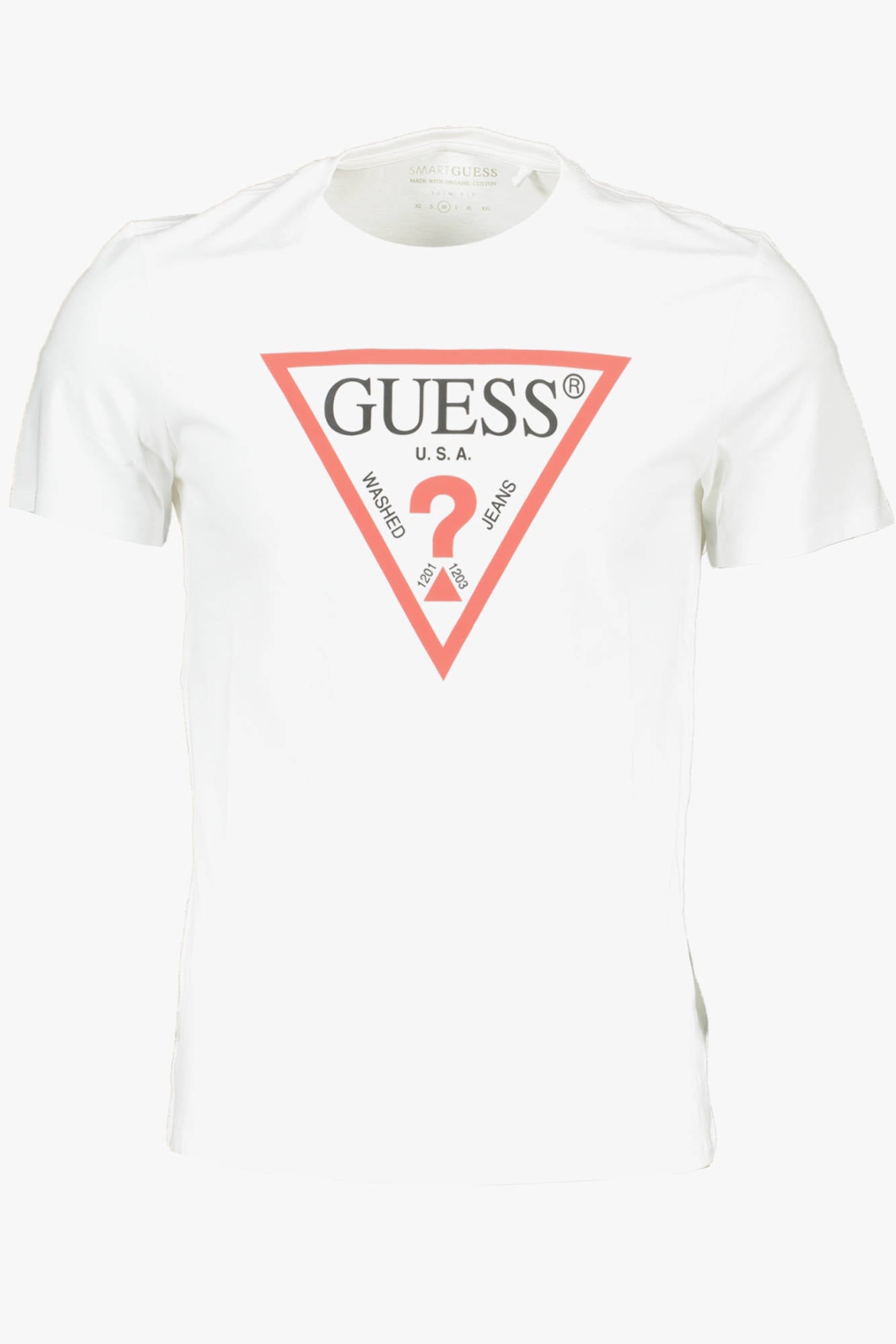 GUESS JEANS SHORT SLEEVE T-SHIRT MEN WHITE