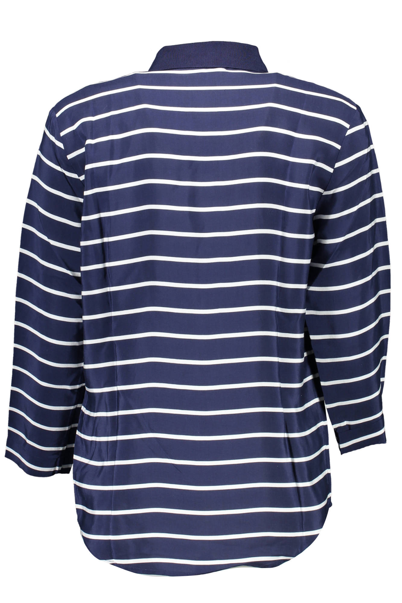GANT WOMEN'S BLUE 3/4 SLEEVE POLO SHIRT