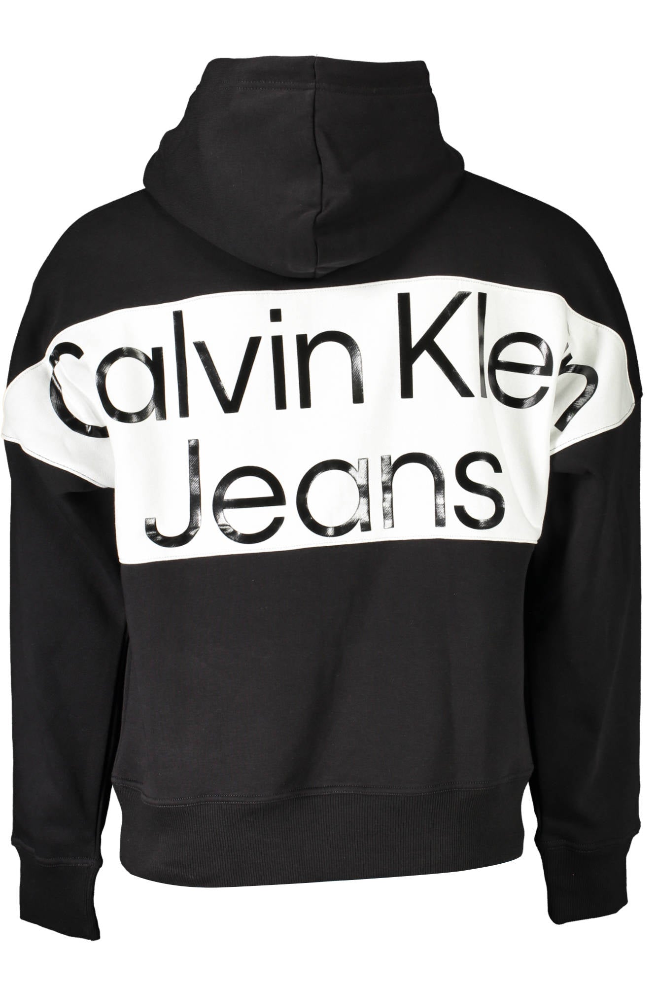 CALVIN KLEIN MEN'S BLACK ZIP-UP SWEATSHIRT