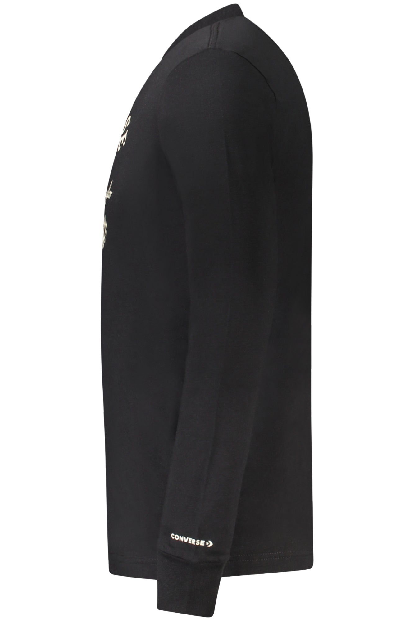 CONVERSE KIDS' BLACK LONG-SLEEVED T-SHIRT