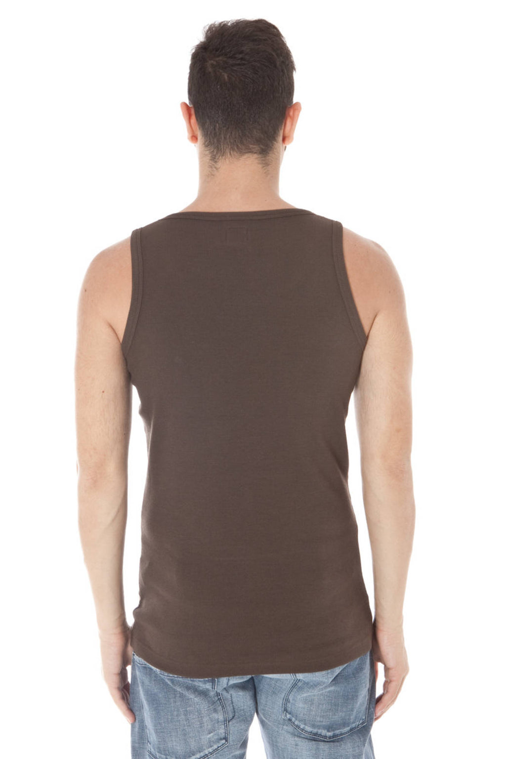 ZUELEMENTS BROWN MEN'S TANK